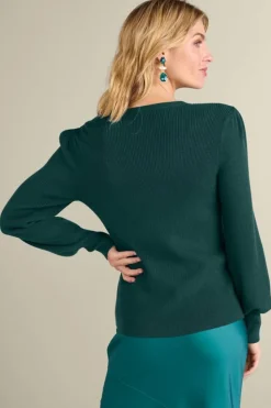 Soft Surroundings Tyla Button Shoulder Sweater| Tops|Sweaters & Cardigans