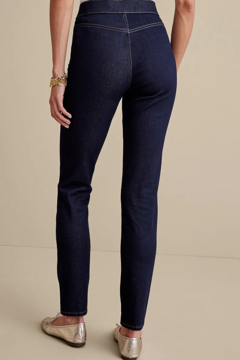Soft Surroundings Ultimate Denim Pull-On Slim Leg Jeans| Jeans