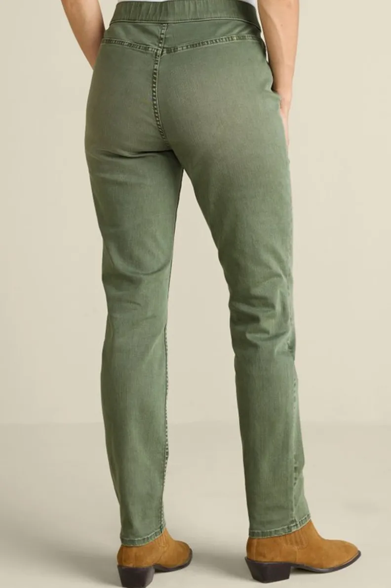 Soft Surroundings Ultimate Denim Pull-On Slim Leg Jeans| Jeans