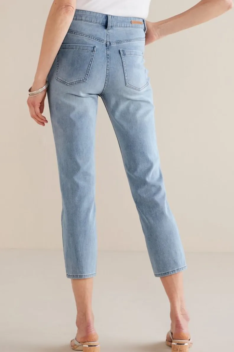 Soft Surroundings Ultimate Denim Slim Leg Crop Jeans| Jeans