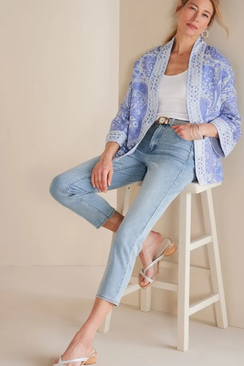 Soft Surroundings Ultimate Denim Slim Leg Crop Jeans| Jeans