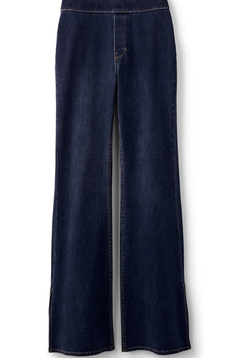 Soft Surroundings Ultimate Denim Slit Hem Flare Jeans| Jeans