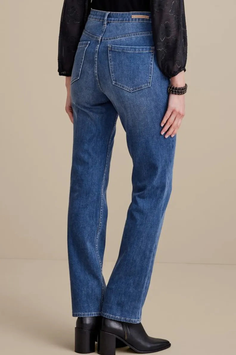 Soft Surroundings Ultimate Denim Straight Leg Jeans| Jeans
