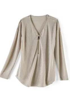 Soft Surroundings Valentina Zip Sweater| Tops|Sweaters & Cardigans