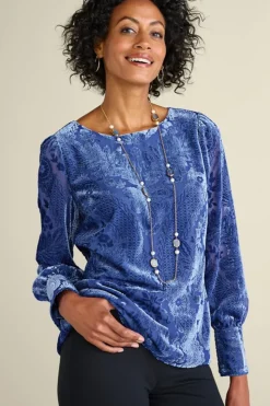 Soft Surroundings Vanetta Velvet Top| Tops