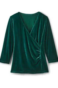Soft Surroundings Velvet Alyssa Knit Top| Tops