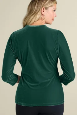 Soft Surroundings Velvet Alyssa Knit Top| Tops