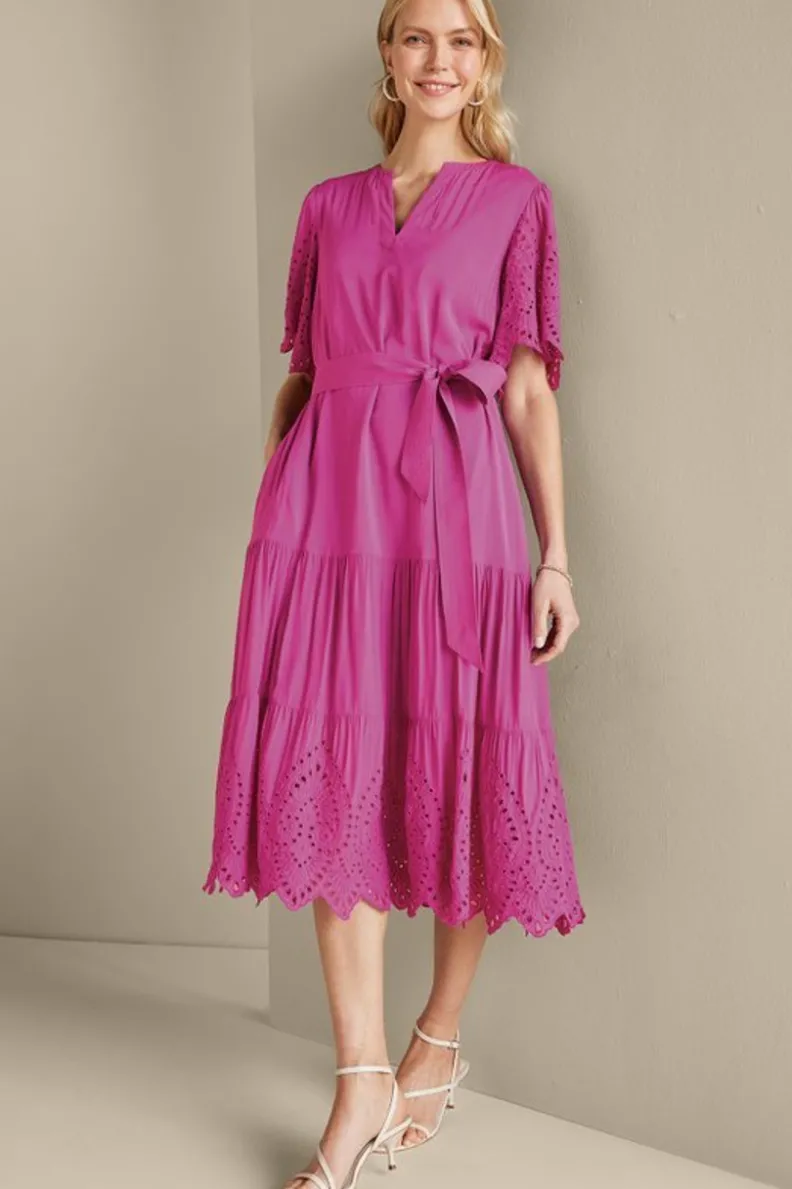 Soft Surroundings Verena Eyelet Midi Dress| Dresses