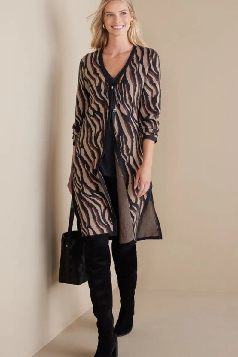 Soft Surroundings Veronica Jacquard Cardigan| Sweaters & Cardigans