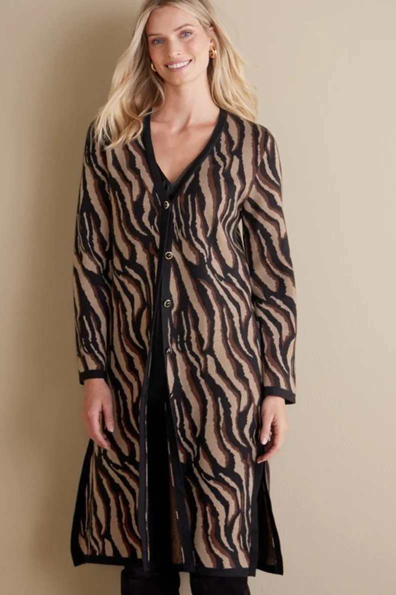 Soft Surroundings Veronica Jacquard Cardigan| Sweaters & Cardigans