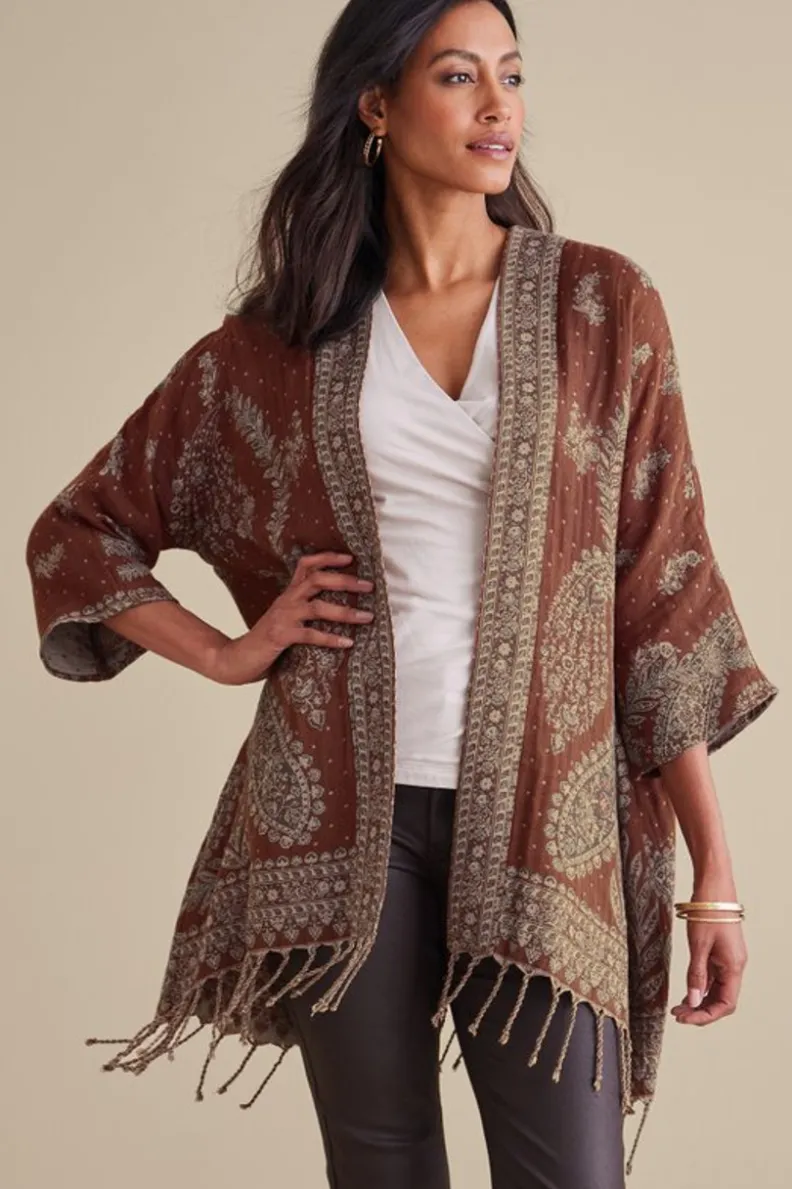 Soft Surroundings Versailles Jacquard Topper| Toppers|Jackets & Coats