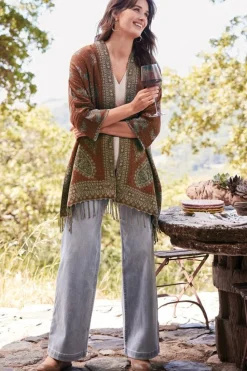 Soft Surroundings Versailles Jacquard Topper| Toppers|Jackets & Coats