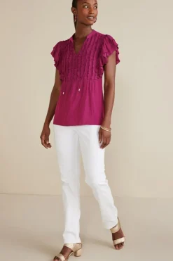 Soft Surroundings Victoria Ruffle Tunic| Tops