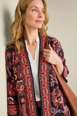 Soft Surroundings Vitrine Jacquard Cardigan| Tops|Sweaters & Cardigans