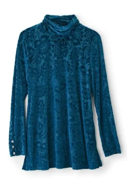Soft Surroundings Walden Velvet Turtleneck| Tops