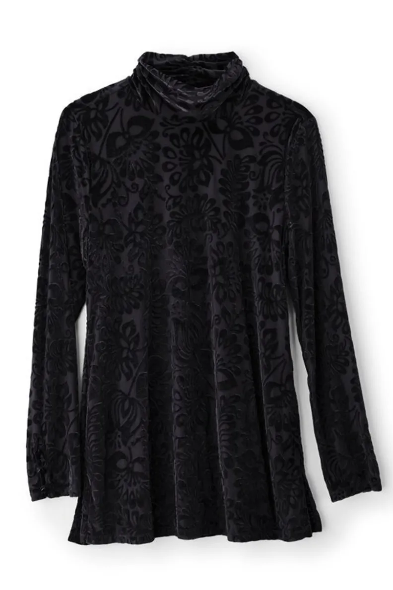 Soft Surroundings Walden Velvet Turtleneck| Tops