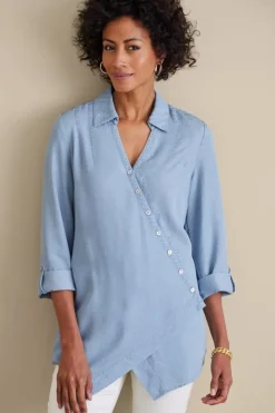 Soft Surroundings Washed Tencel™ Tunic| Tops|Tunics & Leggings