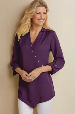 Soft Surroundings Washed Tencel™ Tunic| Tops|Tunics & Leggings
