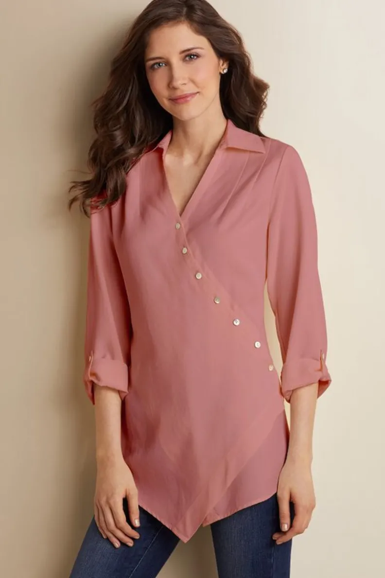 Soft Surroundings Washed Tencel™ Tunic| Tops|Tunics & Leggings