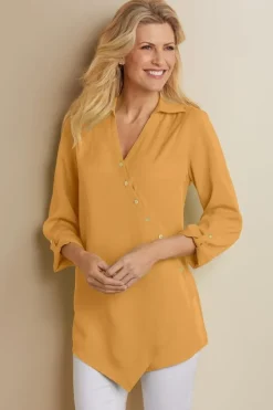 Soft Surroundings Washed Tencel™ Tunic| Tops|Tunics & Leggings