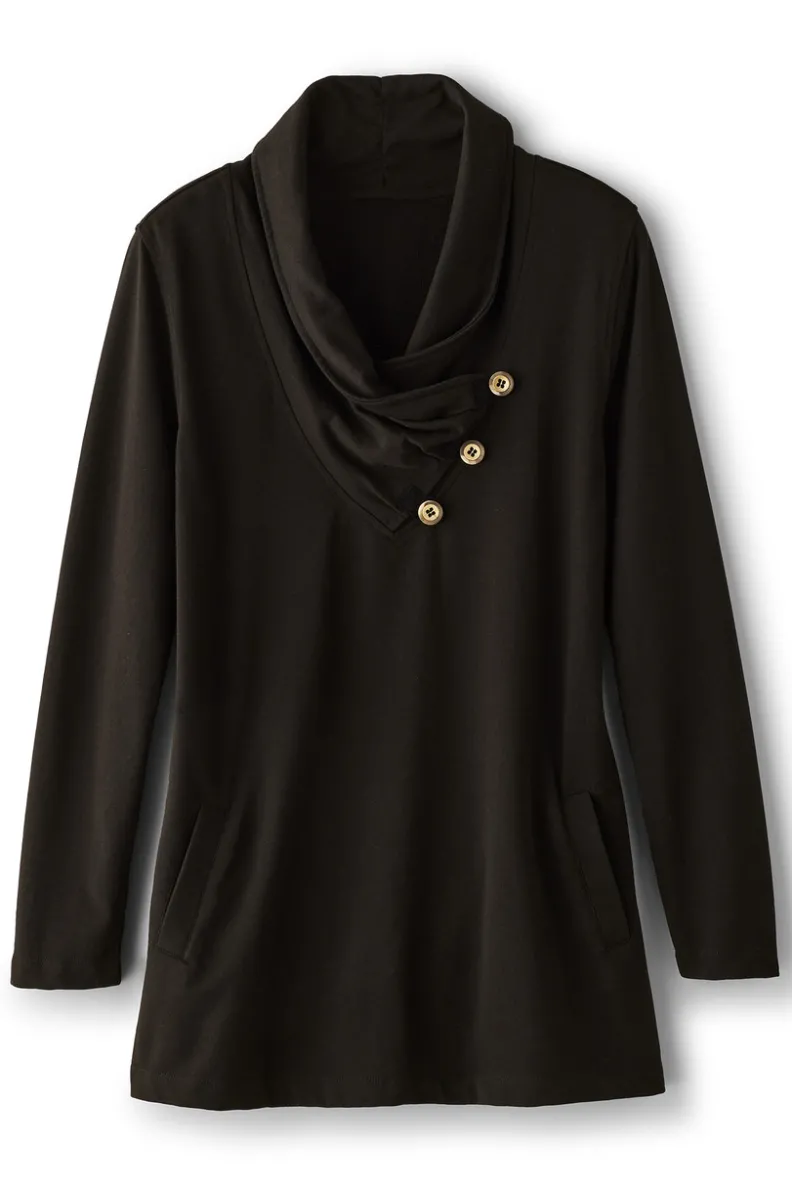 Soft Surroundings Westminster Tunic Sweatshirt| Tops|Tunics & Leggings