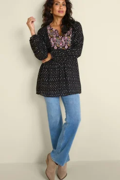 Soft Surroundings Wynn Shimmer Tunic| Tops