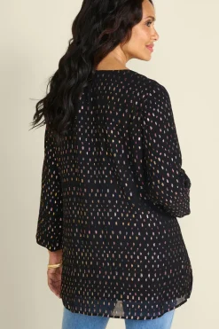 Soft Surroundings Wynn Shimmer Tunic| Tops