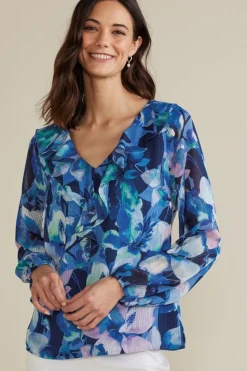 Soft Surroundings Xenia Ruffle Top| Tops