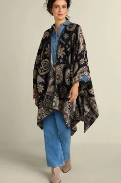 Soft Surroundings Yasmin Embroidered Wrap| Toppers|Jackets & Coats