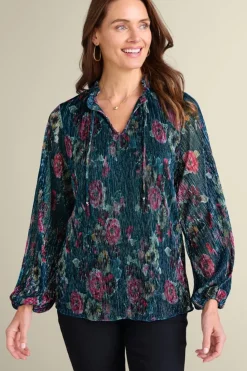 Soft Surroundings Yvonne Shimmer Top| Tops
