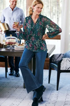 Soft Surroundings Yvonne Shimmer Top| Tops